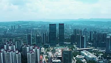 4k航拍重庆金山商业中心视频的预览图